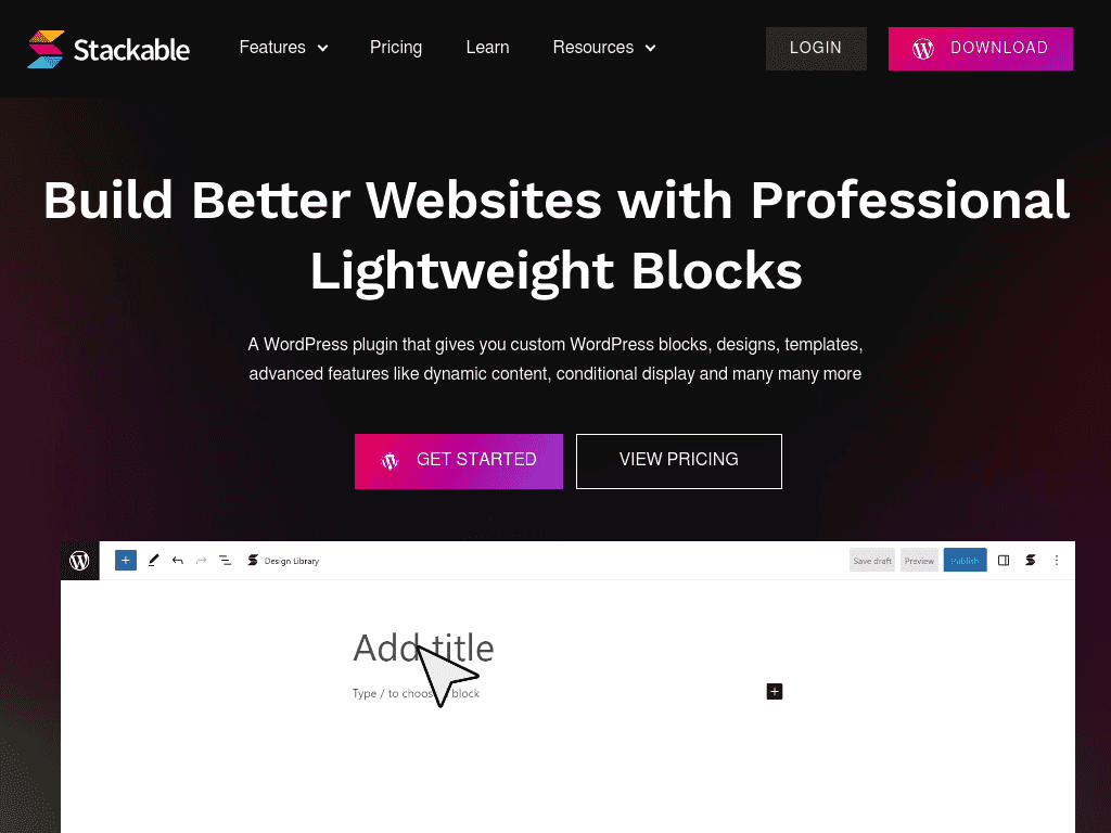 WP Stackable Blocks